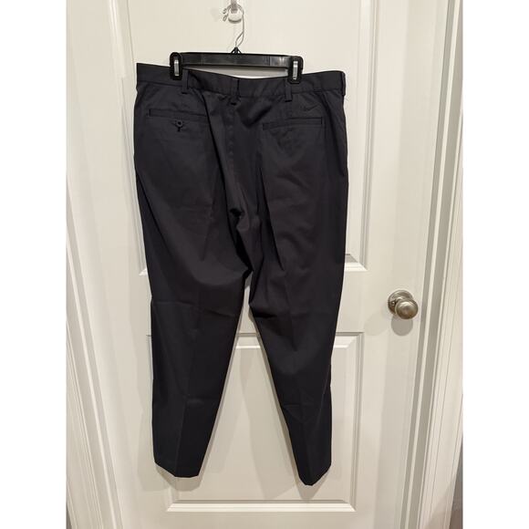 Nike Golf Tour Performance Pants Mens 38x32 Black/Purple Grid Dri-Fit Stretch - Picture 1 of 9